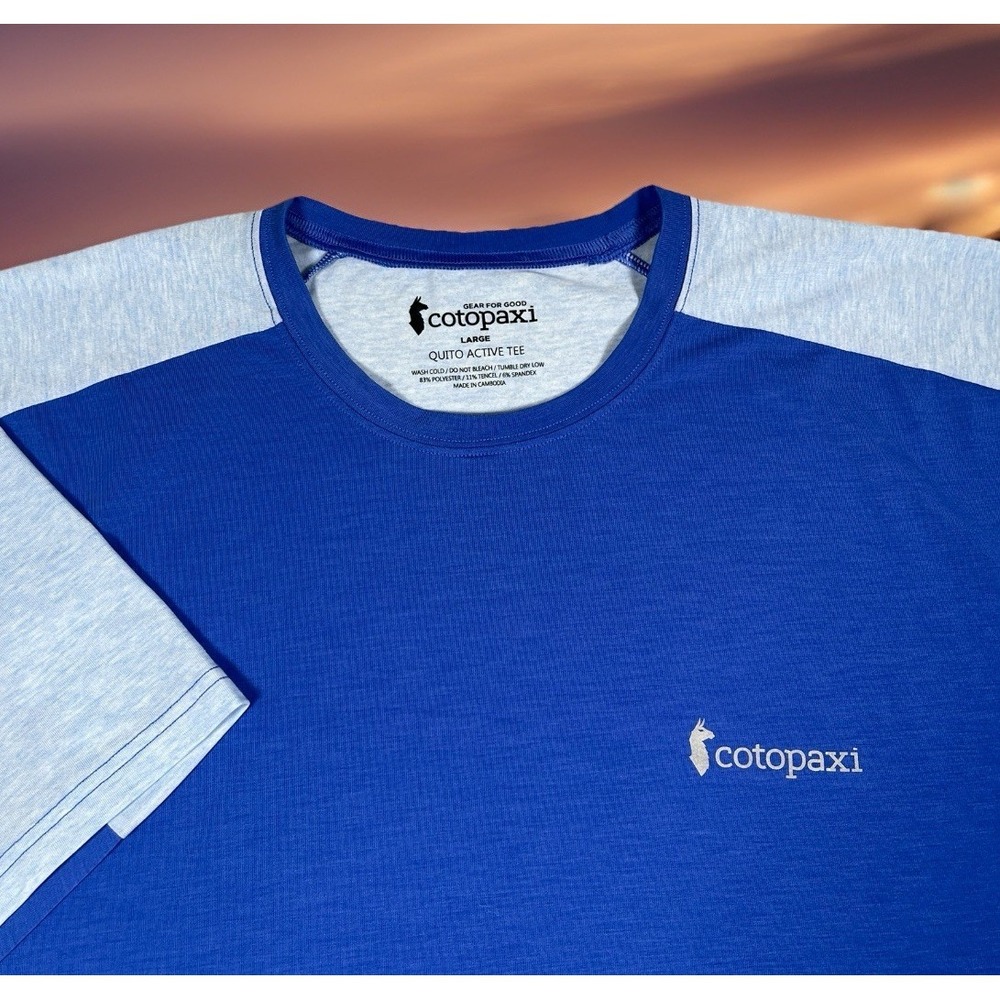 Cotopaxi Quito Active Tee Short Sleeve Men's Large Performance Athleisure *EUC